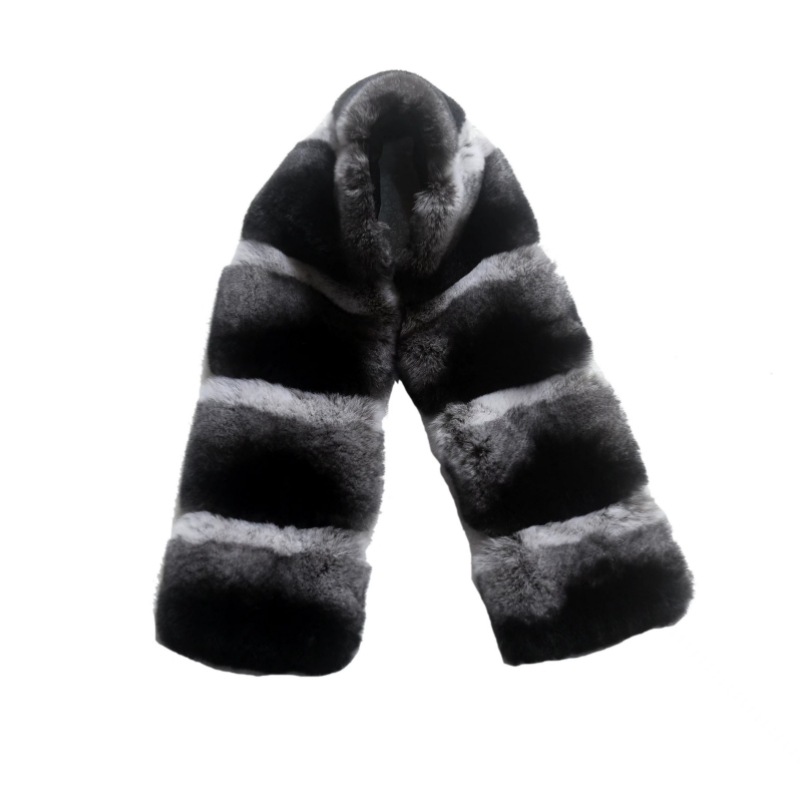 Rex rabbit fur scarf